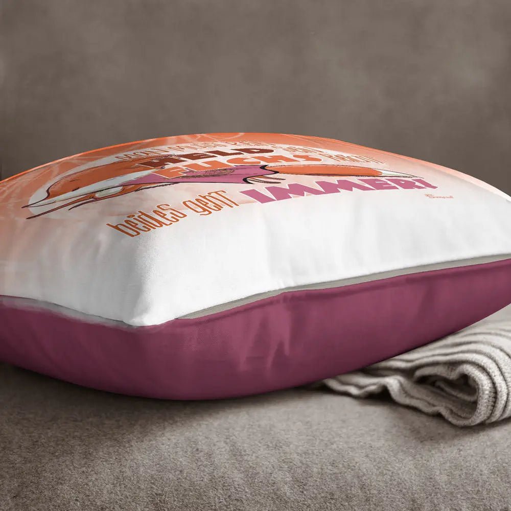 Fuchs Fox Mann muss kein Held sein Kissen pillow Sunnywall® - Sunnywall - Individualität trifft Design