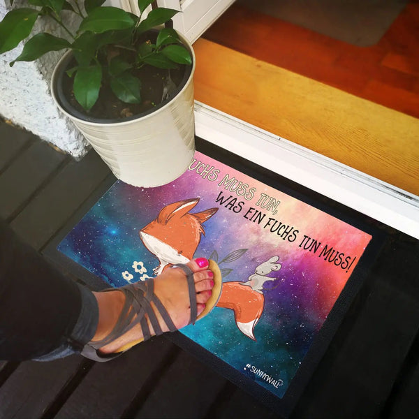 Fuchs Fussmatte Ein Fuchs muss tun was ein Fuchs tun muss - Sunnywall - Individualität trifft Design