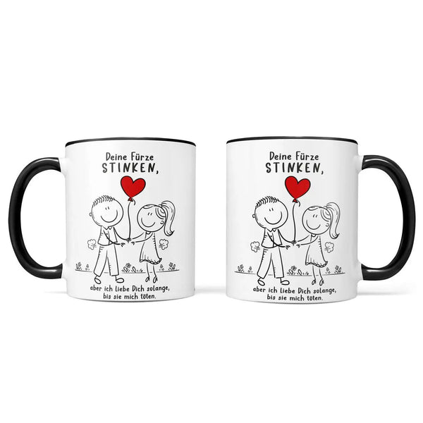 Fürze stinken Tasse – Freches Liebesgeschenk mit Humor & Spruch - Sunnywall - Individualität trifft Design