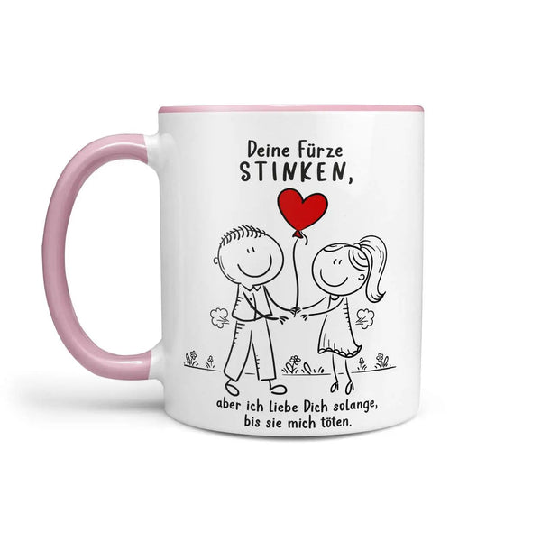 Fürze stinken Tasse – Freches Liebesgeschenk mit Humor & Spruch - Sunnywall - Individualität trifft Design