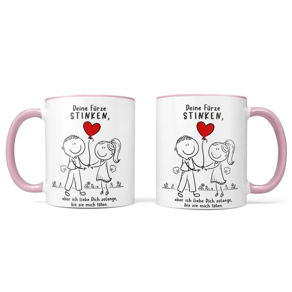 Fürze stinken Tasse – Freches Liebesgeschenk mit Humor & Spruch - Sunnywall - Individualität trifft Design
