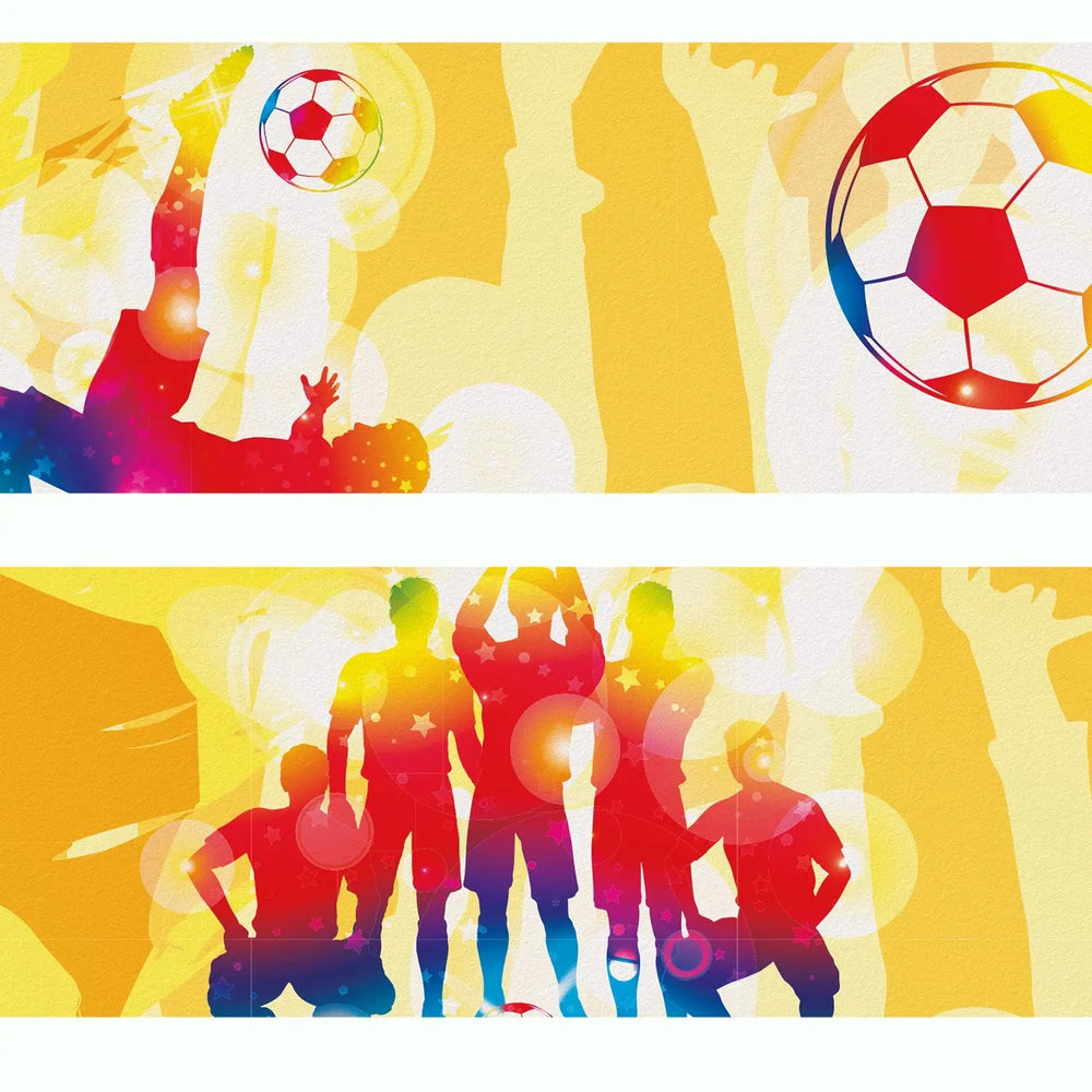 Fussball Bordüre Wandbordüre Kinderzimmer Vliestapete - Sunnywall - Individualität trifft Design