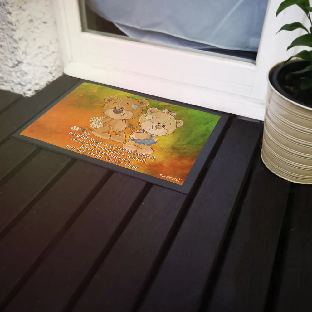 Fußmatte Bären verliebt - Du bist mein Seelenverwandter - Sunnywall - Individualität trifft Design