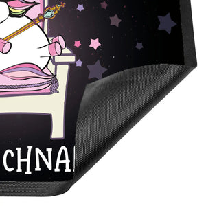Fussmatte Einhorn Wunschname personalisiert - Sunnywall - Individualität trifft Design