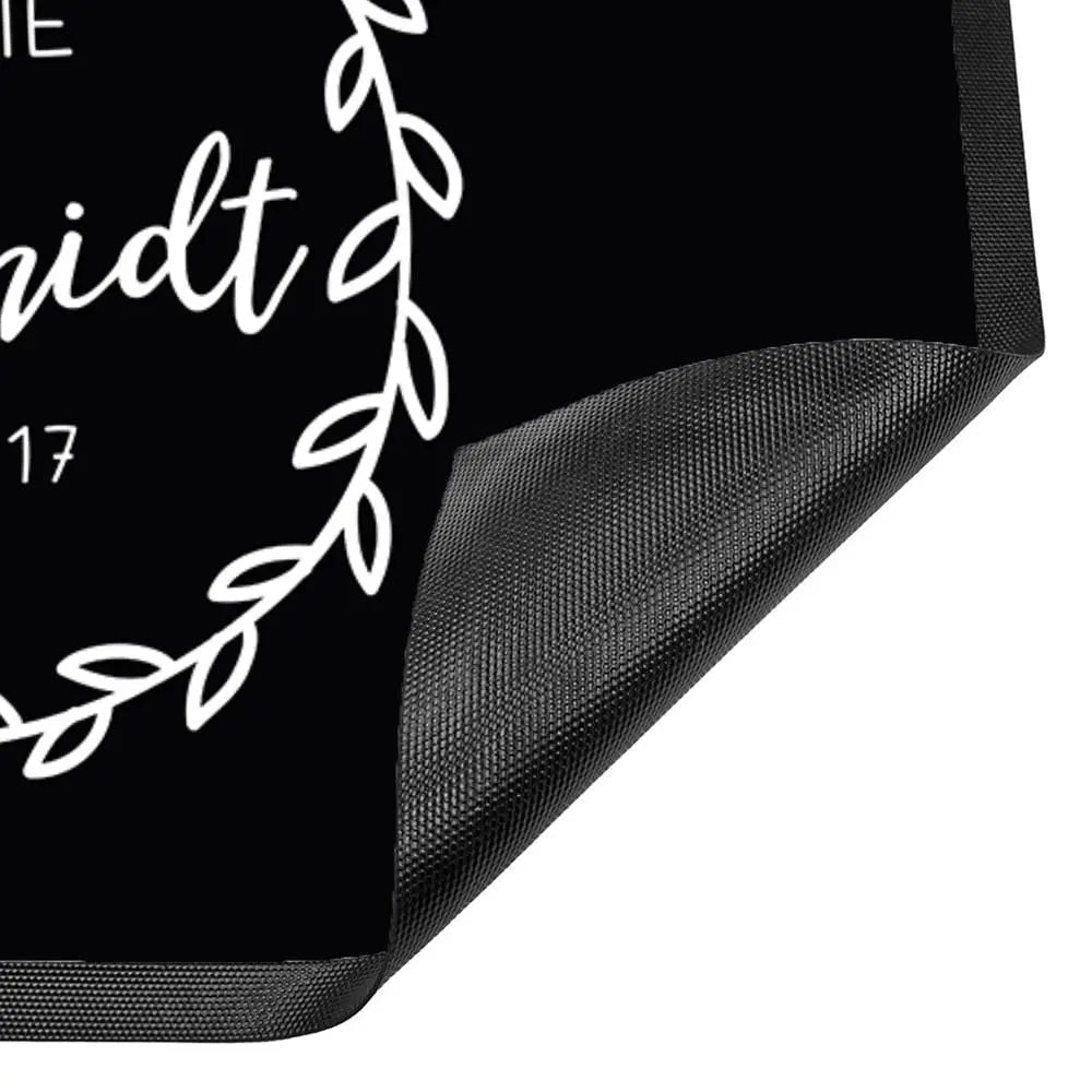 Fussmatte Familie EST Wunschname Jahr personalisiert - Sunnywall - Individualität trifft Design