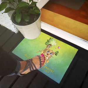 Fussmatte Freunde Eule und Baum Alles was man braucht - Sunnywall - Individualität trifft Design