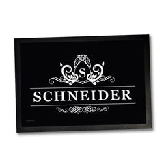 Fussmatte personalisiert mit Initiale und Familiennamen - Sunnywall - Individualität trifft Design