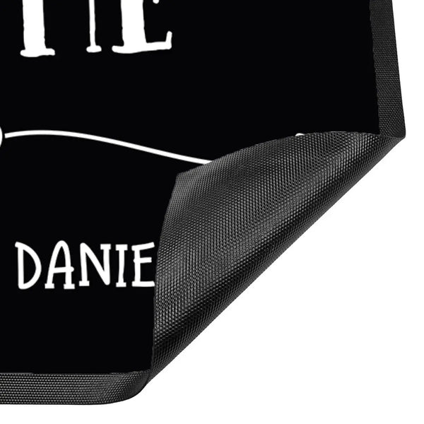 Fussmatte personalisiert mit Namen Herzdesign - Sunnywall - Individualität trifft Design