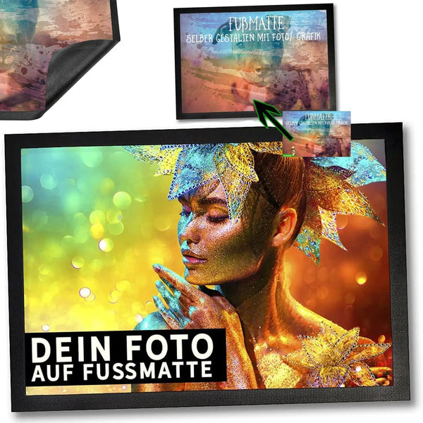 Fussmatte selber gestalten mit eigenem Foto/ Grafik - Sunnywall - Individualität trifft Design