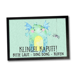 Fussmatte Spruch Monster Klingel kaputt bitte Ding Dong rufen - Sunnywall - Individualität trifft Design