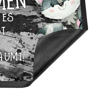 Fussmatte Spruch Waschbär Willkommen schade dass du es verpasst hast - Sunnywall - Individualität trifft Design