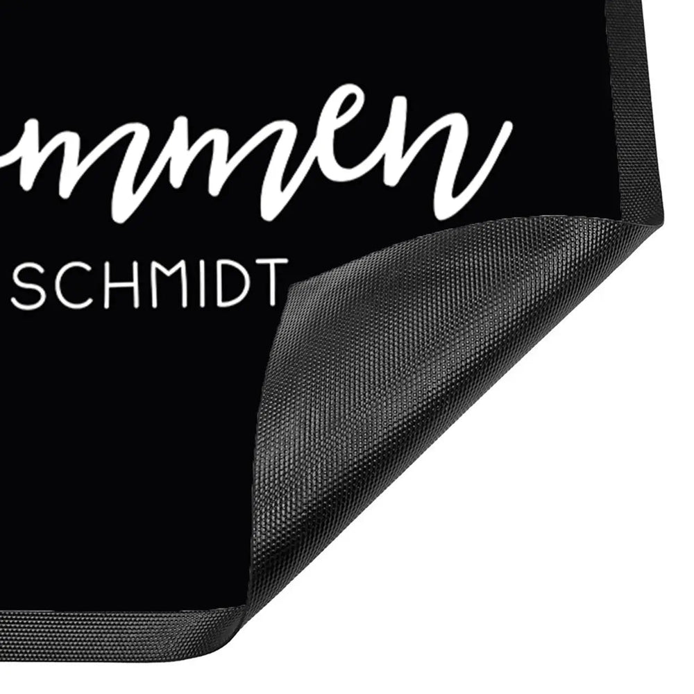 Fussmatte Willkommen Familie personalisiert mit Wunschnamen - Sunnywall - Individualität trifft Design