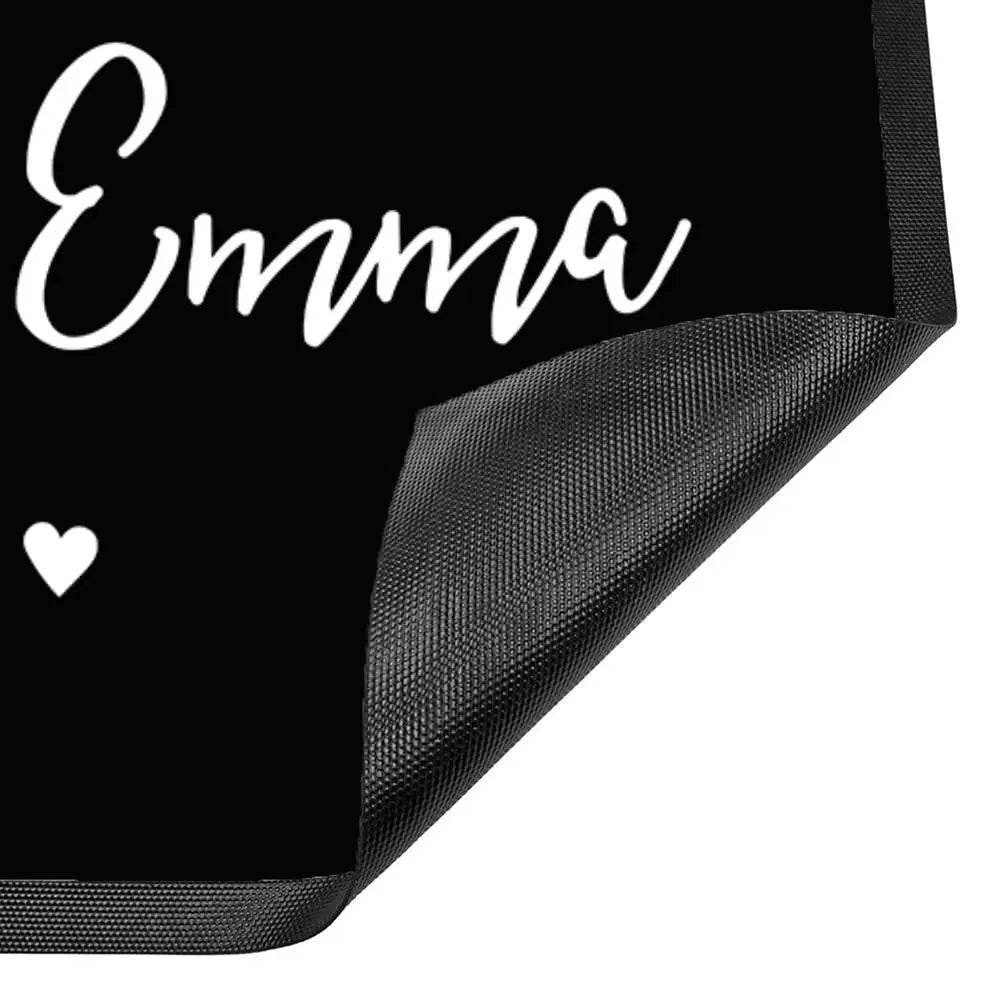 Fussmatte Willkommen personalisiert mit Wunschnamen - Sunnywall - Individualität trifft Design