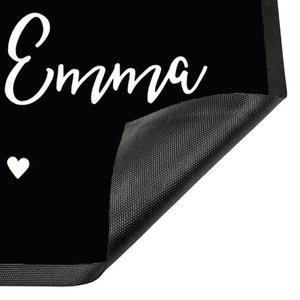 Fussmatte Willkommen personalisiert mit Wunschnamen - Sunnywall - Individualität trifft Design