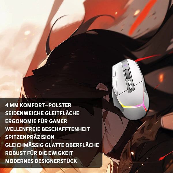 Gaming Mauspad XXL Anime Fight 90x40 | 80x30 | 45x40 cm PREMIUM-DICKE 4 MM - Sunnywall - Individualität trifft Design