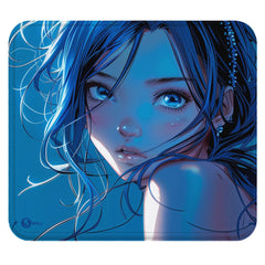 Gaming Mauspad XXL Blue Girl 90x40 | 80x30 | 45x40 cm PREMIUM-DICKE 4 MM - Sunnywall - Individualität trifft Design