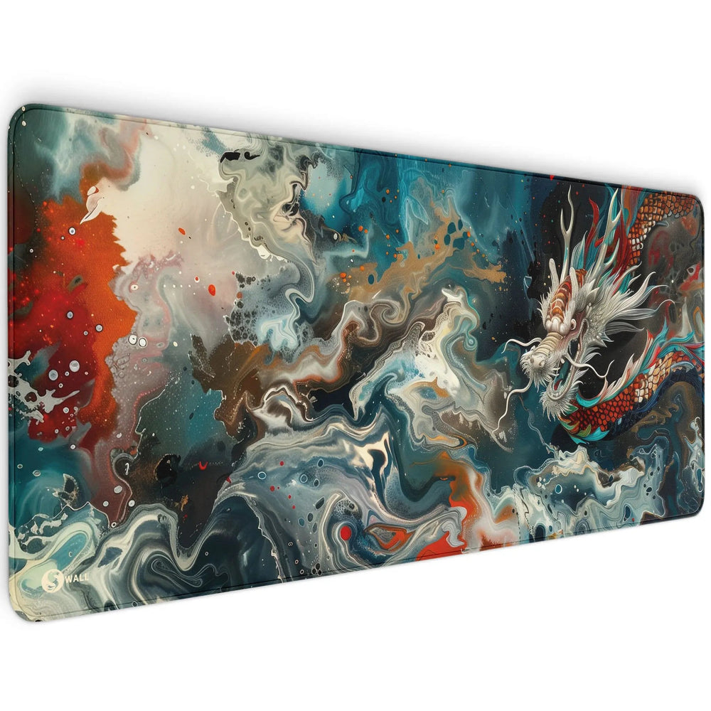 Gaming Mauspad XXL Chinese Dragon 90x40 | 80x30 | 45x40 cm 4mm Premiumdicke - Sunnywall - Individualität trifft Design