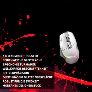 Gaming Mauspad XXL Crimson Katana Samurai Girl 90x40 | 80x30 | 45x40 cm 4mm Premiumdicke - Sunnywall - Individualität trifft Design
