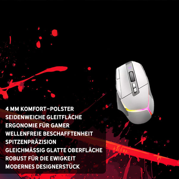 Gaming Mauspad XXL Crimson Katana Samurai Girl 90x40 | 80x30 | 45x40 cm 4mm Premiumdicke - Sunnywall - Individualität trifft Design