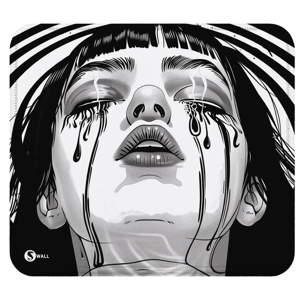 🎁 Gaming Mauspad XXL Crying Girl Black n White 90x40 | 80x30 | 45x40 cm 4mm Premium (100% off) - Sunnywall - Individualität trifft Design