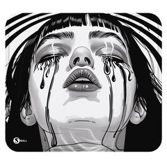 🎁 Gaming Mauspad XXL Crying Girl Black n White 90x40 | 80x30 | 45x40 cm 4mm Premium (100% off) - Sunnywall - Individualität trifft Design