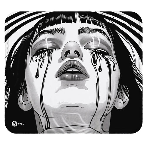 🎁 Gaming Mauspad XXL Crying Girl Black n White 90x40 | 80x30 | 45x40 cm 4mm Premium (100% off) - Sunnywall - Individualität trifft Design