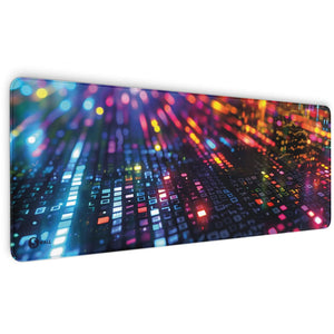 Gaming Mauspad XXL Datamosh Matrix 90x40 | 80x30 | 45x40 cm 4mm rutschfest Premium Dicke - Sunnywall - Individualität trifft Design
