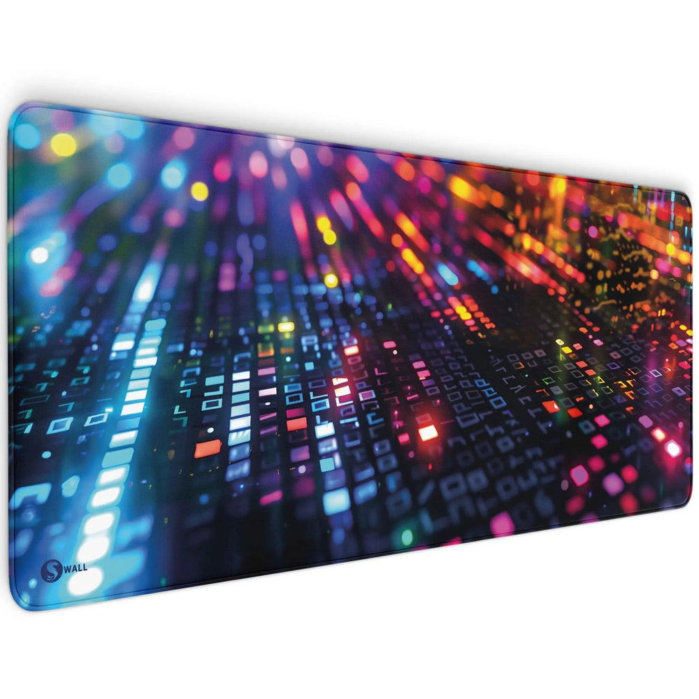 Gaming Mauspad XXL Datamosh Matrix 90x40 | 80x30 | 45x40 cm 4mm rutschfest Premium Dicke - Sunnywall - Individualität trifft Design