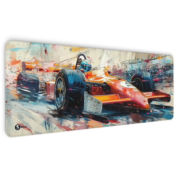 Gaming Mauspad XXL Formel 1 F1 Rennwagen 90x40 | 80x30 | 45x40 cm 4mm Premium - Sunnywall - Individualität trifft Design