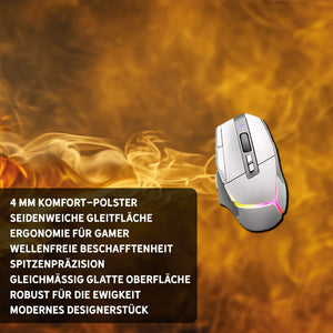 Gaming Mauspad XXL Fussball Hot 90x40 | 80x30 | 45x40 cm PREMIUM-DICKE 4 MM - Sunnywall - Individualität trifft Design