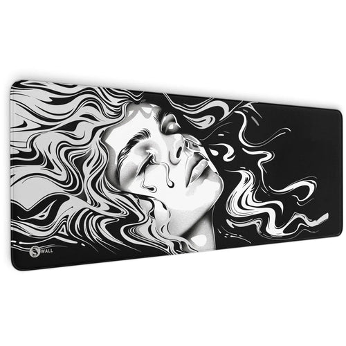 Gaming Mauspad XXL Ink Girl Premium 4mm dick - Sunnywall - Individualität trifft Design