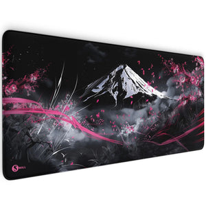 Gaming Mauspad XXL Japanese Mountain Sakura 90x40 | 80x30 | 45x40 cm 4 mm Premium-Dicke - Sunnywall - Individualität trifft Design