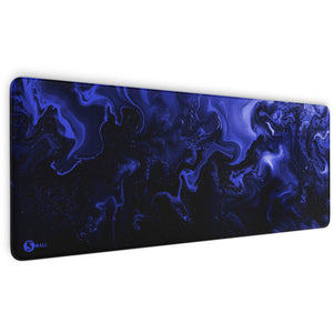 Gaming Mauspad XXL Liquid Schwarz Blau 90Degree Premium 4mm - Sunnywall - Individualität trifft Design