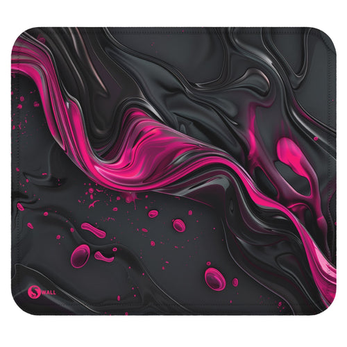 Gaming Mauspad XXL Liquid Stripe schwarz pink 90x40 | 80x30 | 45x40 cm PREMIUM-DICKE 4 MM - Sunnywall - Individualität trifft Design