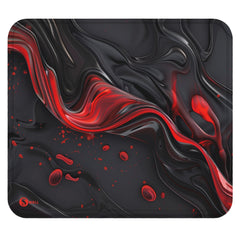 🎁 Gaming Mauspad XXL Liquid Stripe schwarz rot 90x40 | 80x30 | 45x40 cm PREMIUM-DICKE 4 MM (100% off) - Sunnywall - Individualität trifft Design