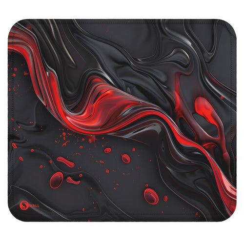 🎁 Gaming Mauspad XXL Liquid Stripe schwarz rot 90x40 | 80x30 | 45x40 cm PREMIUM-DICKE 4 MM (100% off) - Sunnywall - Individualität trifft Design