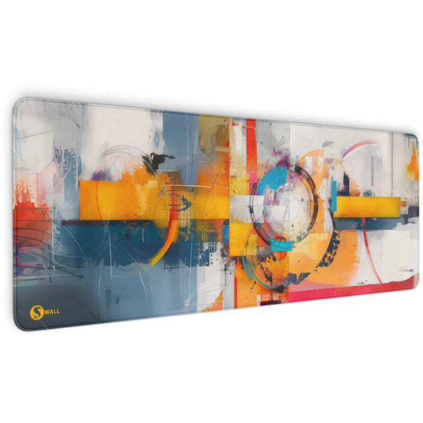 Gaming Mauspad XXL Modern Art Abstract 90x40 | 80x30 | 45x40 cm 4mm Premiumdicke - Sunnywall - Individualität trifft Design