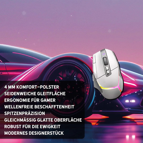 Gaming Mauspad XXL Neon Car 90x40 | 80x30 | 45x40 cm PREMIUM-DICKE 4 MM - Sunnywall - Individualität trifft Design