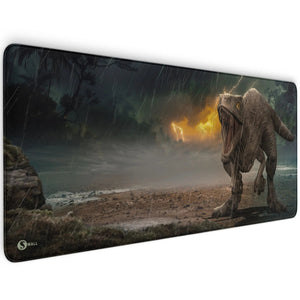 Gaming Mauspad XXL Raptor Dinosaurier PREMIUM-DICKE 4 MM - Sunnywall - Individualität trifft Design