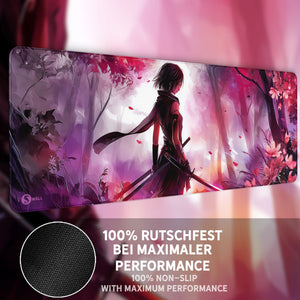 Gaming Mauspad XXL Sakura Blossom Blade 90x40 | 80x30 | 45x40 cm 4mm Premiumdicke - Sunnywall - Individualität trifft Design