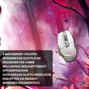Gaming Mauspad XXL Sakura Blossom Blade 90x40 | 80x30 | 45x40 cm 4mm Premiumdicke - Sunnywall - Individualität trifft Design