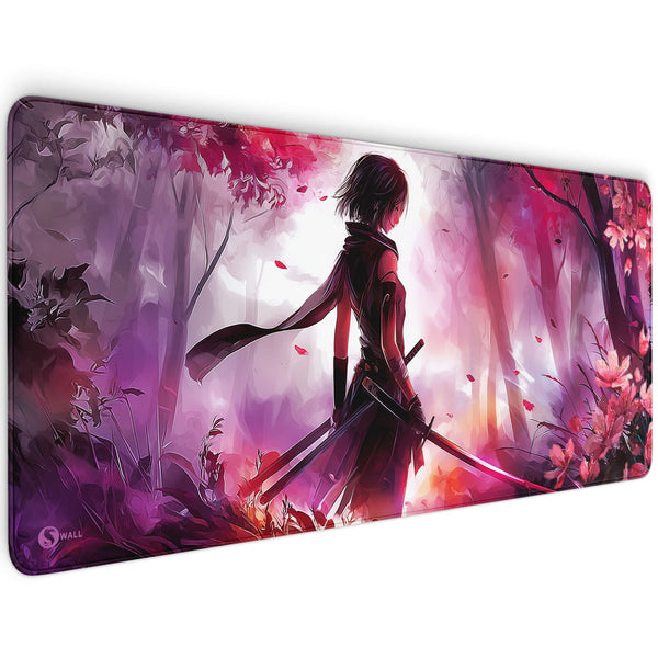 Gaming Mauspad XXL Sakura Blossom Blade 90x40 | 80x30 | 45x40 cm 4mm Premiumdicke - Sunnywall - Individualität trifft Design