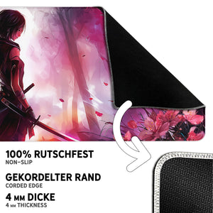 Gaming Mauspad XXL Sakura Blossom Blade 90x40 | 80x30 | 45x40 cm 4mm Premiumdicke - Sunnywall - Individualität trifft Design