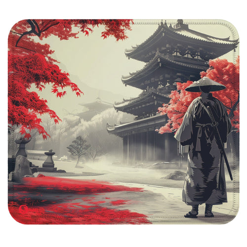 Gaming Mauspad XXL Samurai Ronan Red 90x40 | 80x30 | 45x40 cm 4 mm Premiumdicke - Sunnywall - Individualität trifft Design