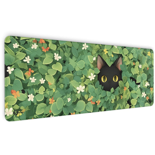 🎁 Gaming Mauspad XXL schwarze Katze LoFi 90x40 | 80x30 | 45x40 cm 4mm Premium (100% off) - Sunnywall - Individualität trifft Design