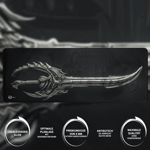 Gaming Mauspad XXL Schwert 4mm Premium Dicke - Sunnywall - Individualität trifft Design