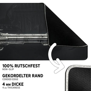 Gaming Mauspad XXL Schwert 4mm Premium Dicke - Sunnywall - Individualität trifft Design