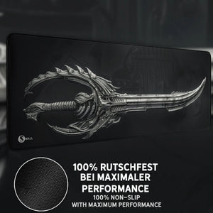 Gaming Mauspad XXL Schwert 4mm Premium Dicke - Sunnywall - Individualität trifft Design