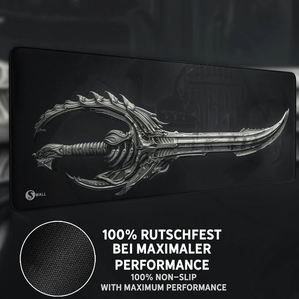 Gaming Mauspad XXL Schwert 4mm Premium Dicke - Sunnywall - Individualität trifft Design