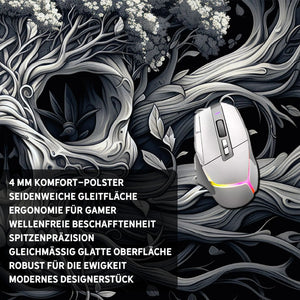 Gaming Mauspad XXL Skull Tree 90x40 | 80x30 | 45x40 cm 4mm Premium Dicke - Sunnywall - Individualität trifft Design